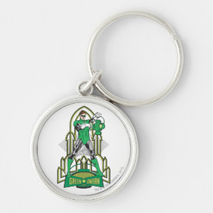 Green Lantern with Letters Key Ring