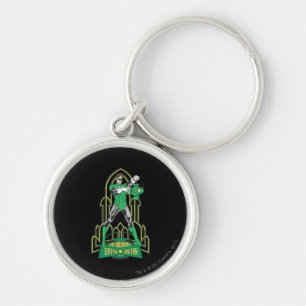 Green Lantern with Letters Key Ring