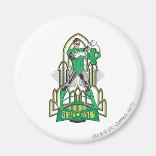 Green Lantern with Letters Magnet