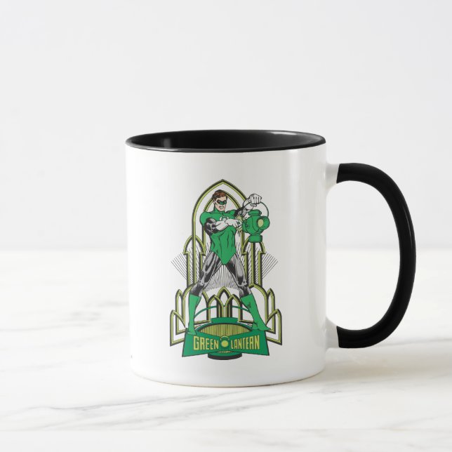 Green Lantern with Letters Mug (Right)