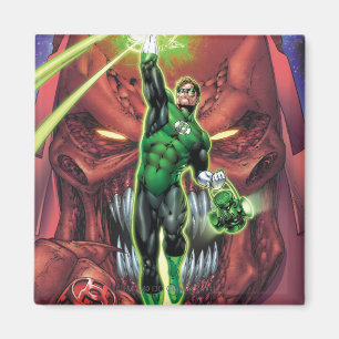 Green Lantern with stream of light - Colour Magnet