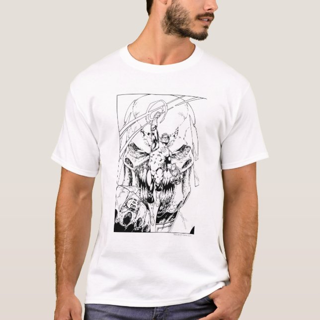 Green Lantern with stream of light T-Shirt (Front)