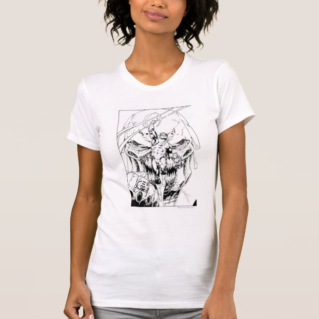 Green Lantern with stream of light T-Shirt (Front)