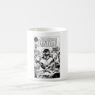 Green Lanterns Flying, Black and White Coffee Mug