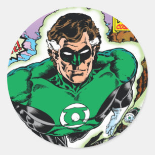 Green Lanterns Flying Classic Round Sticker