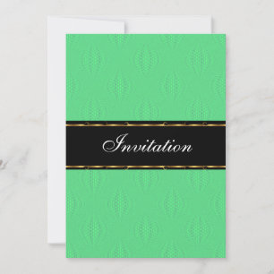 Green Lanterns Gold Black Birthday Event Invitation