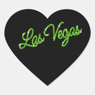 Green Las Vegas Sparkles Sticker