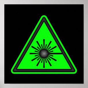 Green Laser Symbol Poster
