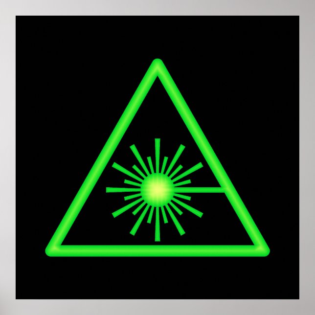 Green Laser Symbol Poster (Front)