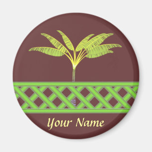 Green Lattice Name Magnet