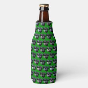 Green Lawn Bowls Pattern, Bottle Cooler