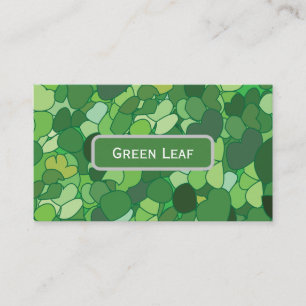 Green Leaf Botanical Business Card