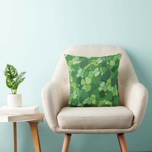 Green Leaf Botanical Cushion (Chair)
