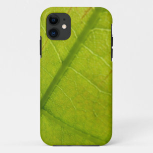 Green Leaf Botanical Nature Photography iPhone 11 Case