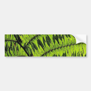Green Leaf Bumpersticker Bumper Sticker