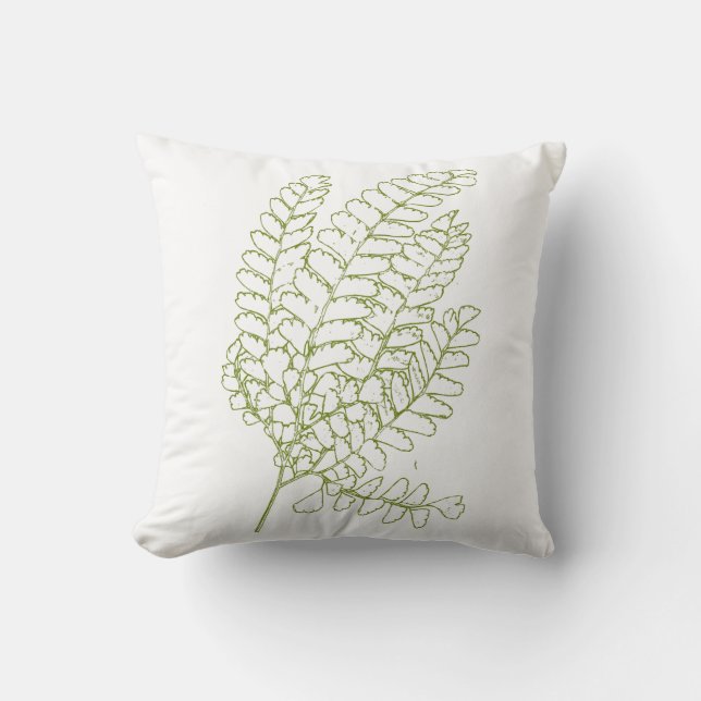 Green Leaf Cushion (Front)