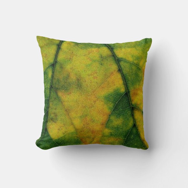 Green Leaf Cushion (Front)