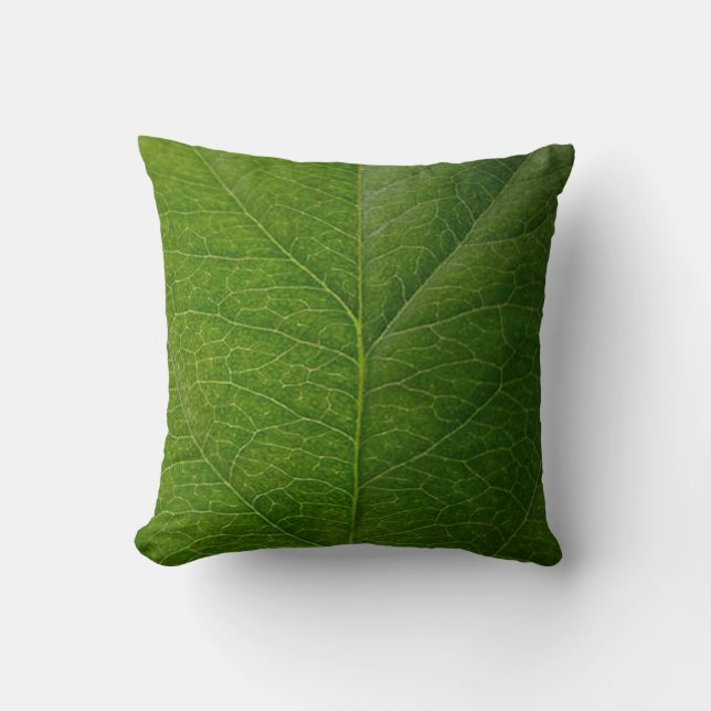 Green Leaf Cushion (Front)