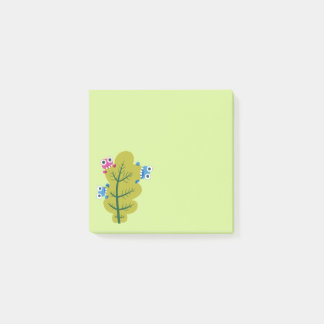 Green Leaf Eaters Cute Cartoon Bugs Post-it Notes