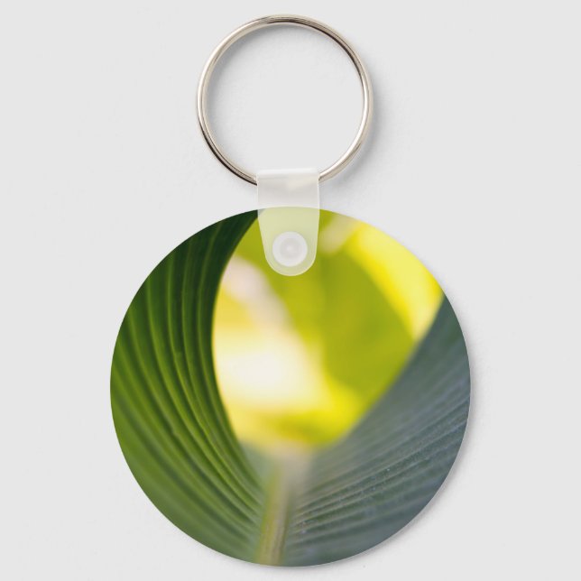 Green leaf key ring (Front)
