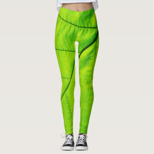 Green Leaf Leggings