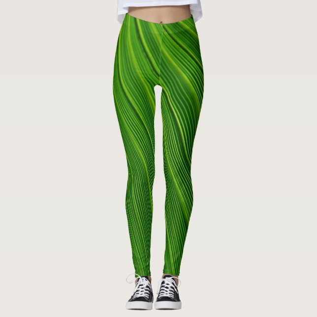 Green Leaf Leggings (Front)
