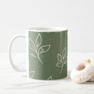 Green Leaf Mug | Coffee Mug