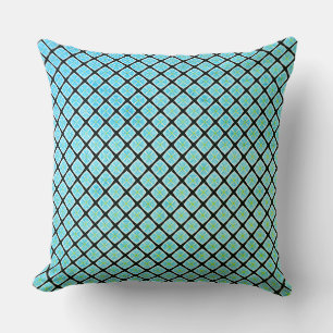 Green Leaf of Tiny Squares Cushion