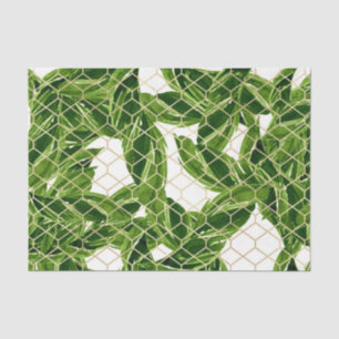Green Leaf Pattern 3 Tissue Paper