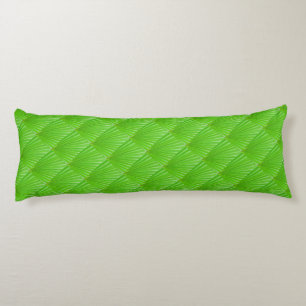 Green leaf pattern body cushion
