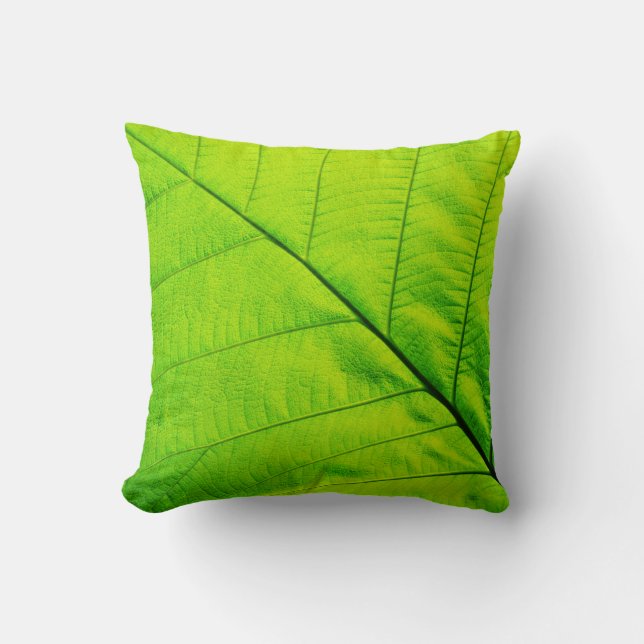 Green Leaf Pillow (Front)