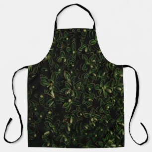 Green leaf plant apron