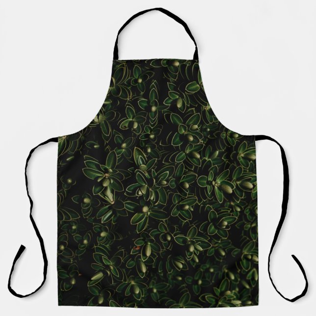 Green leaf plant apron (Front)