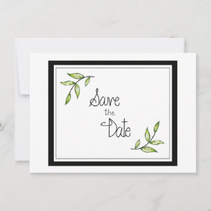 Green Leaf  Save The Date