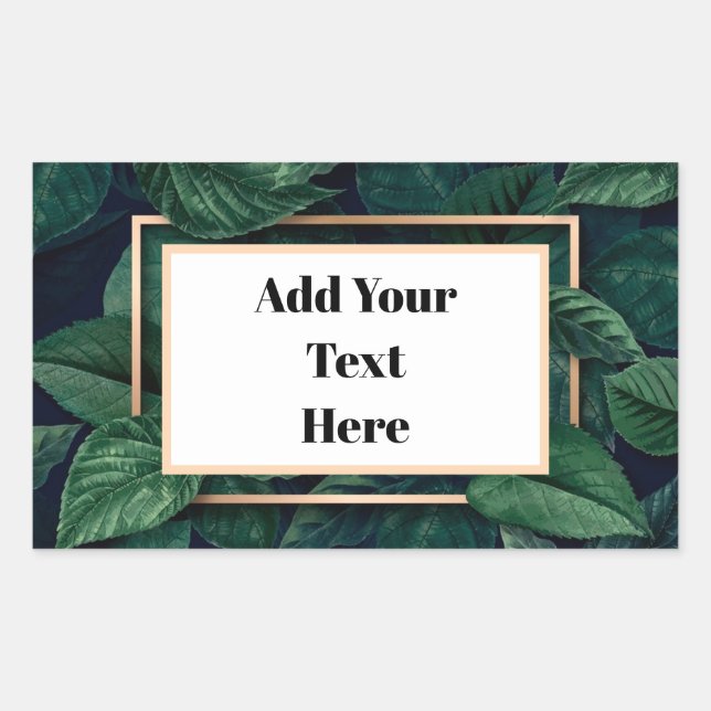 Green Leaf Shipping Labels (Front)