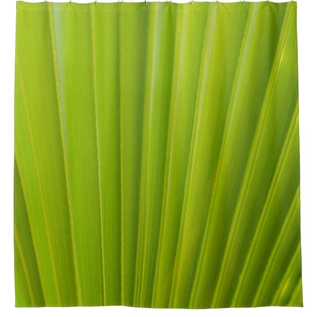 Green leaf shower curtain (Front)