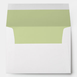 Green Leaf Simplicity Personalised Envelope