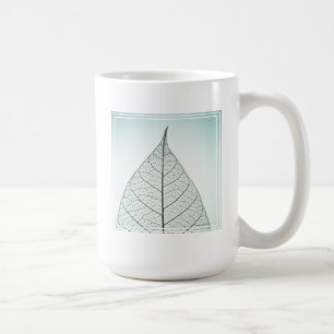 Green Leaf Skeleton Coffee Mug