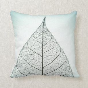 Green Leaf Skeleton Cushion