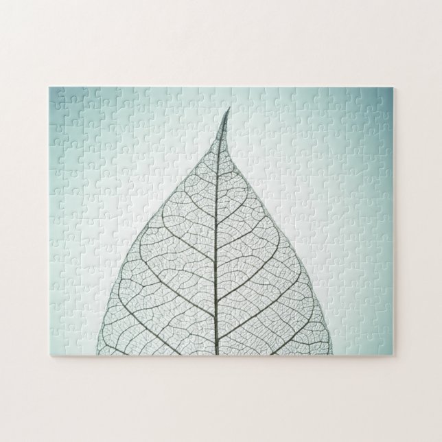 Green Leaf Skeleton Jigsaw Puzzle (Horizontal)