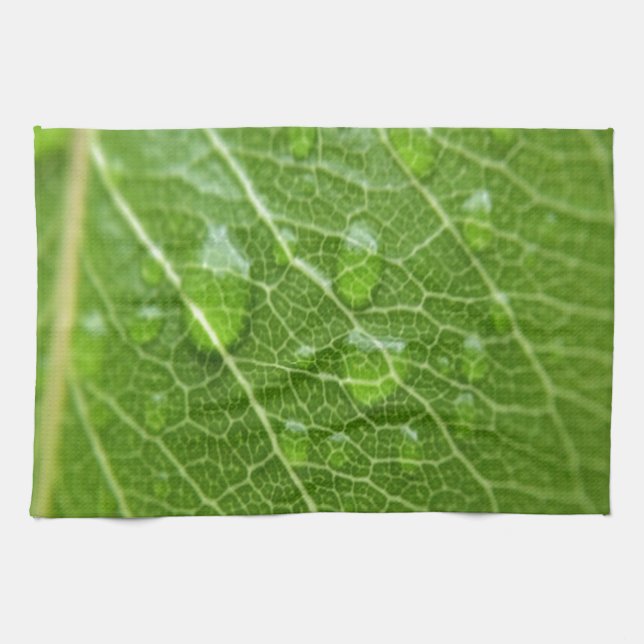 Green Leaf Tea Towel (Horizontal)