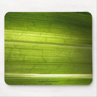 Green Leaf Texture Mouse Mat
