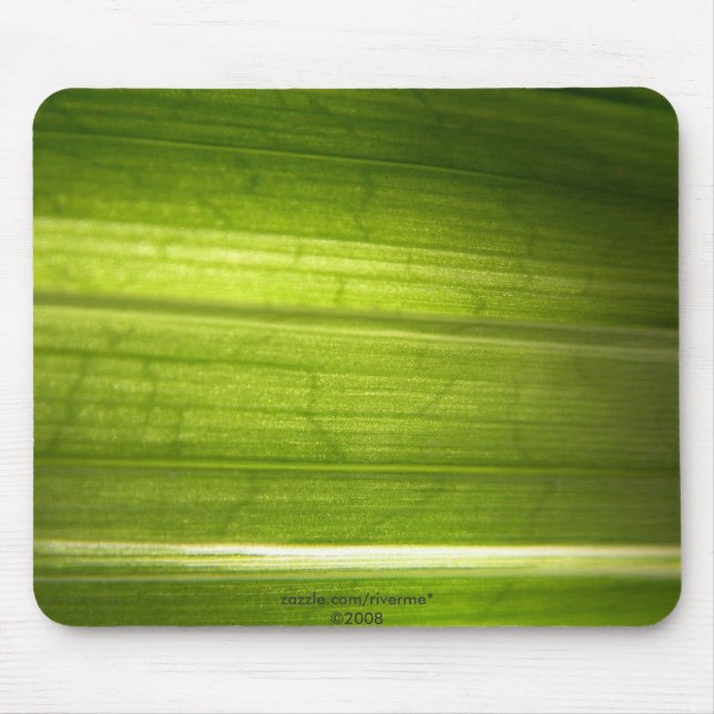 Green Leaf Texture Mouse Mat (Front)