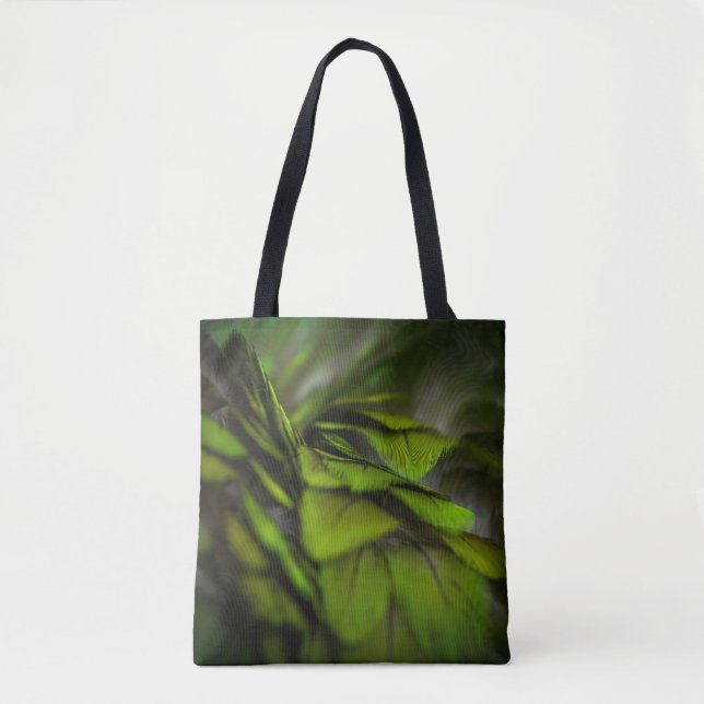 Green leaf tote bag (Front)
