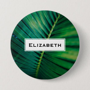 Green Leaf Tropical Forest Nature Photo 7.5 Cm Round Badge