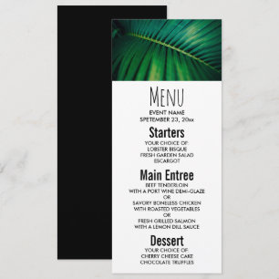Green Leaf Tropical Forest Nature Photo Invitation