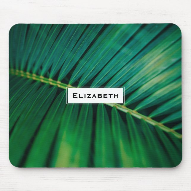 Green Leaf Tropical Forest Nature Photo Mouse Mat (Front)