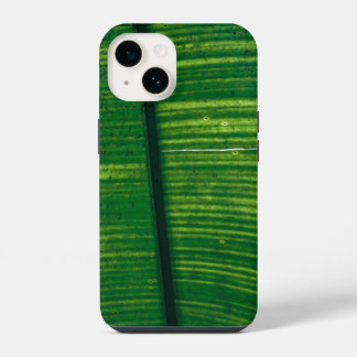 Green leaf with details from Costa Rica iPhone 14 Case