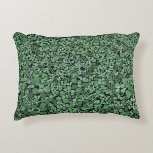 Green leafed plant decorative cushion
