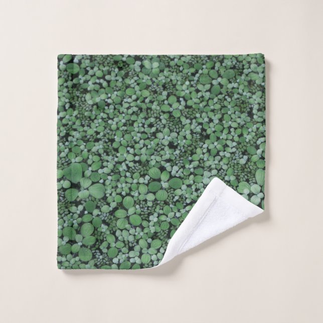 Green leafed plant wash cloth (Wash Cloth)
